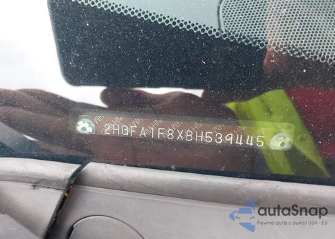 2011 Honda Civic Ex z USA, uszkodzony, nr VIN 2HGFA1F8XBH539445